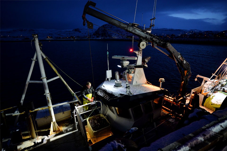 The fishingboat Dansken at Bugøynes